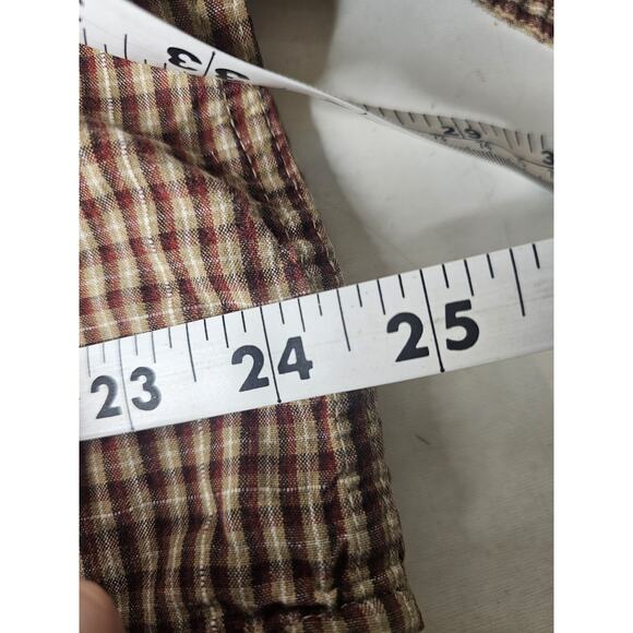 Columbia Mens X-Large Brown Nylon Long Sleeve Chest Pocket Hike Fish - Picture 13 of 13